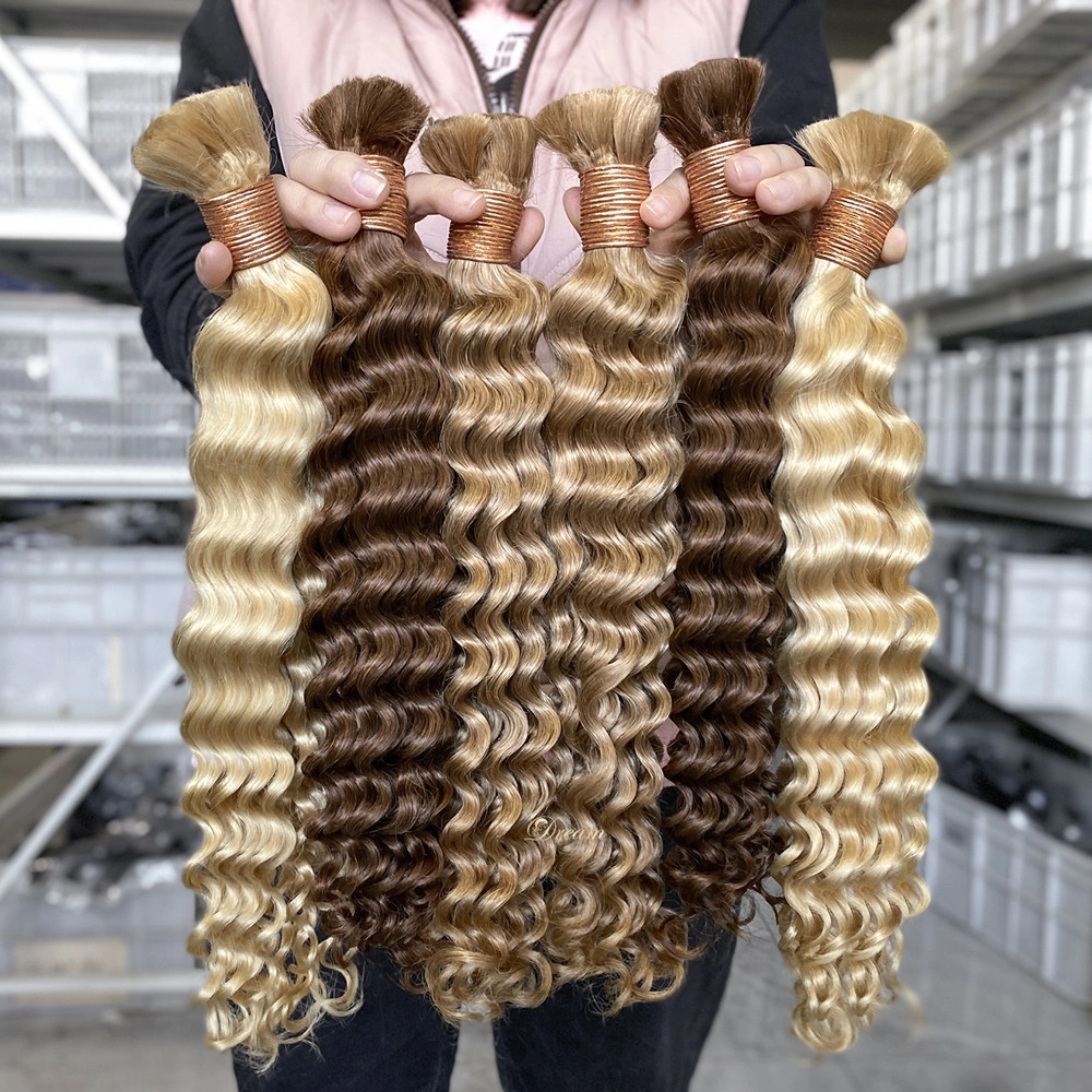 16inch #613 #27 #30 Color Deep Wave Pre Colored Hair Bulk